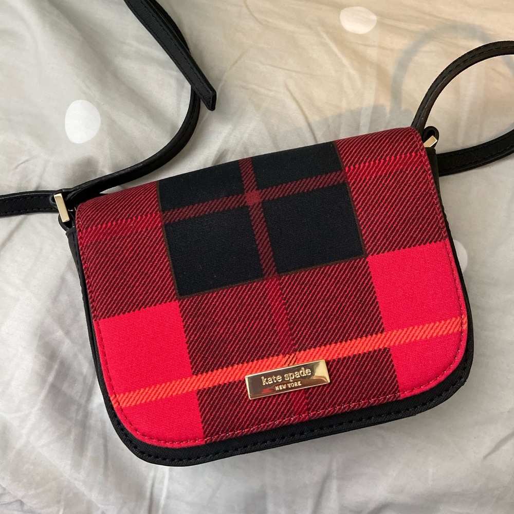 Kate Spade ♠️ Plaid Crossbody